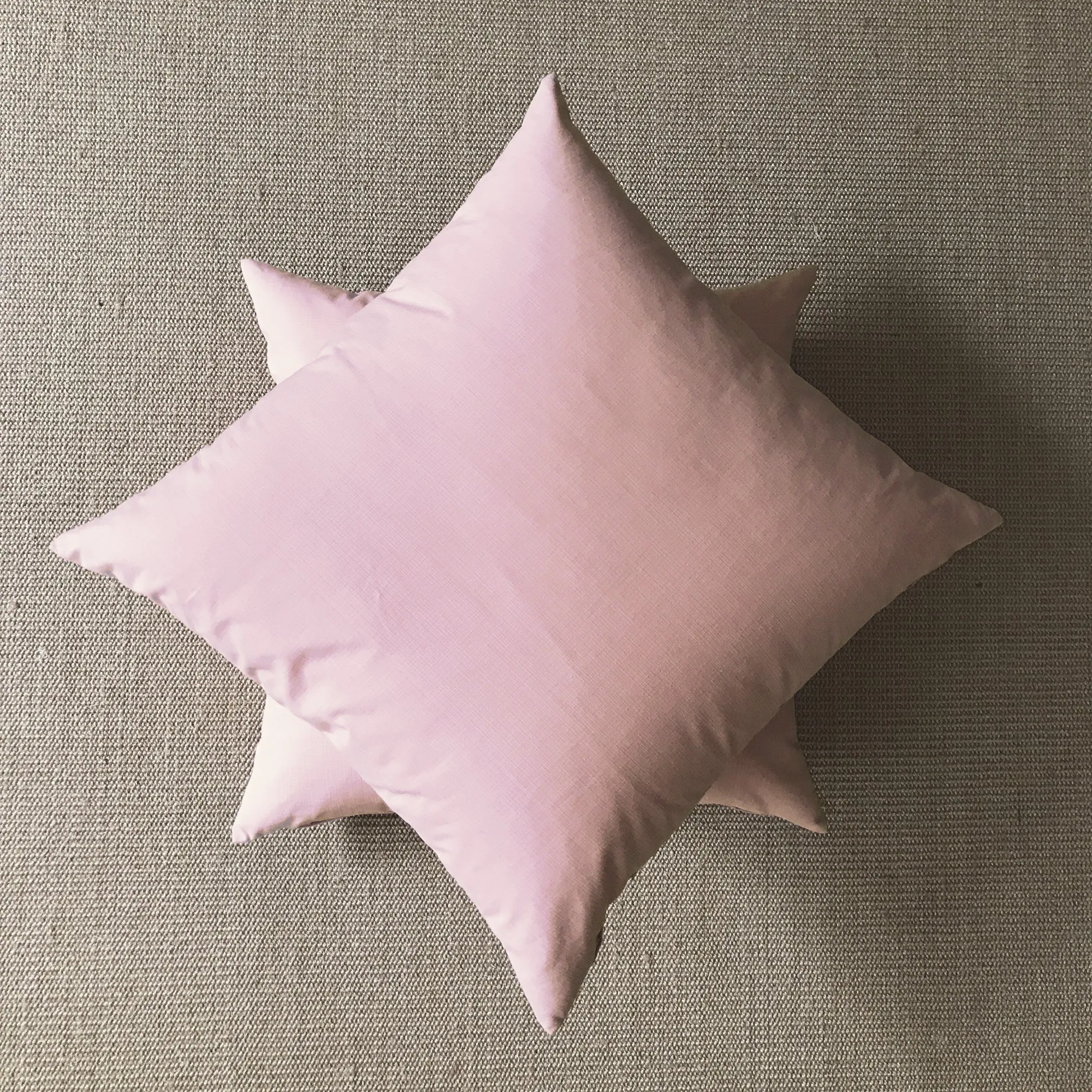 Lightly Dusted Pink Throw Pillow Cover 22x22