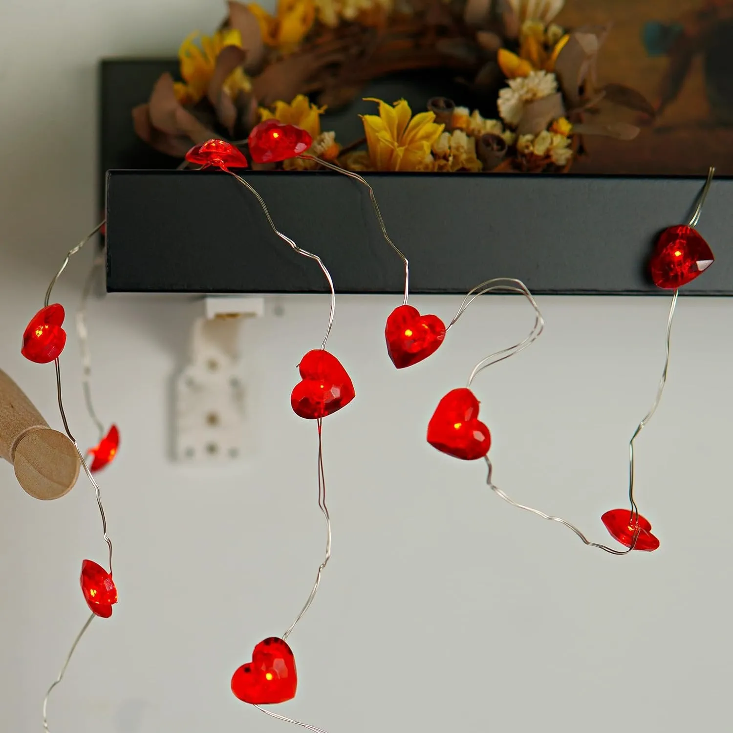 Love Heart String Lights - LED Heart Valentines String Lights