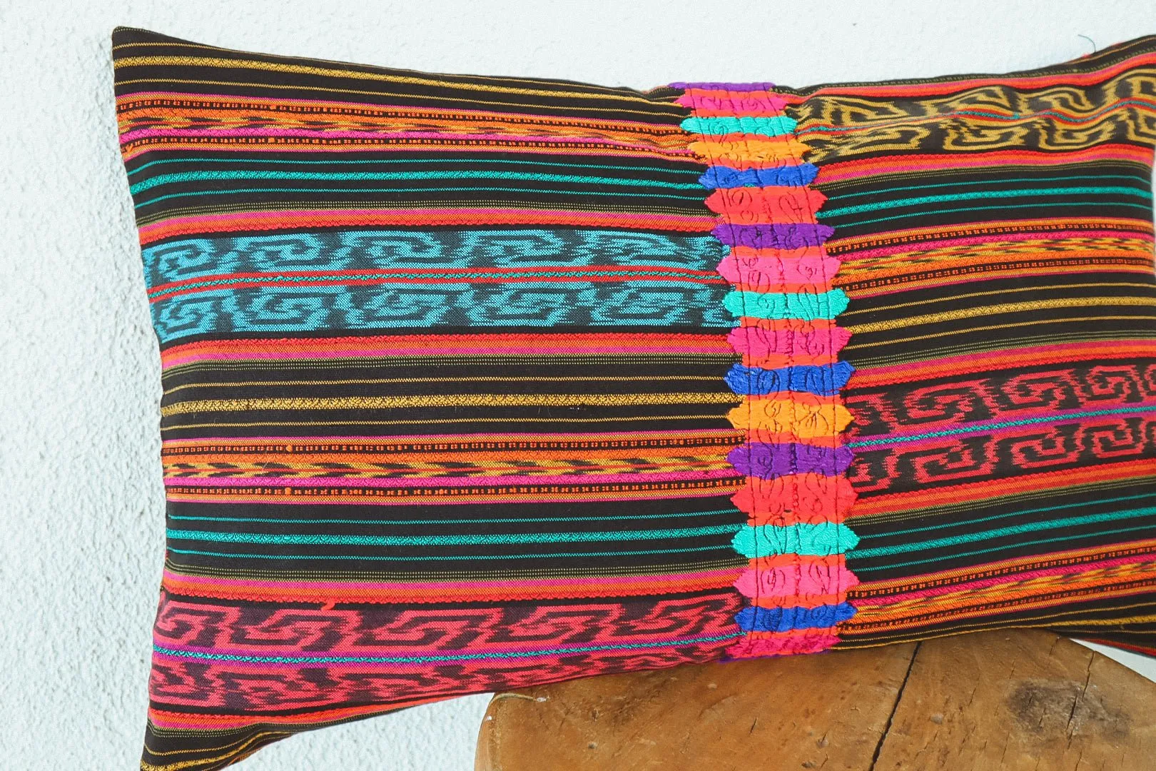 Lumbar Cushion Cover - Guatemalan Textile