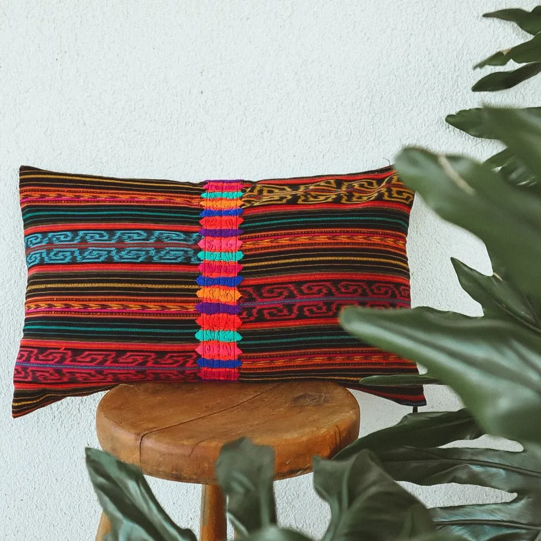 Lumbar Cushion Cover - Guatemalan Textile