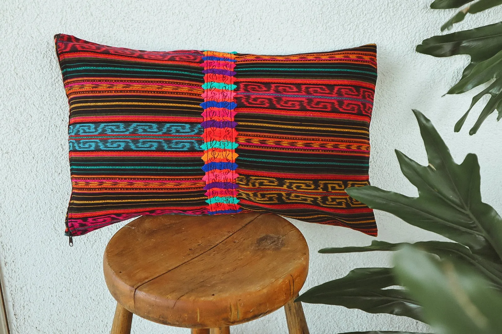 Lumbar Cushion Cover - Guatemalan Textile