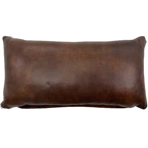 Lumbar Pillow - Brown and Black Brindle Cowhide - 4" x 12" (LPIL104)