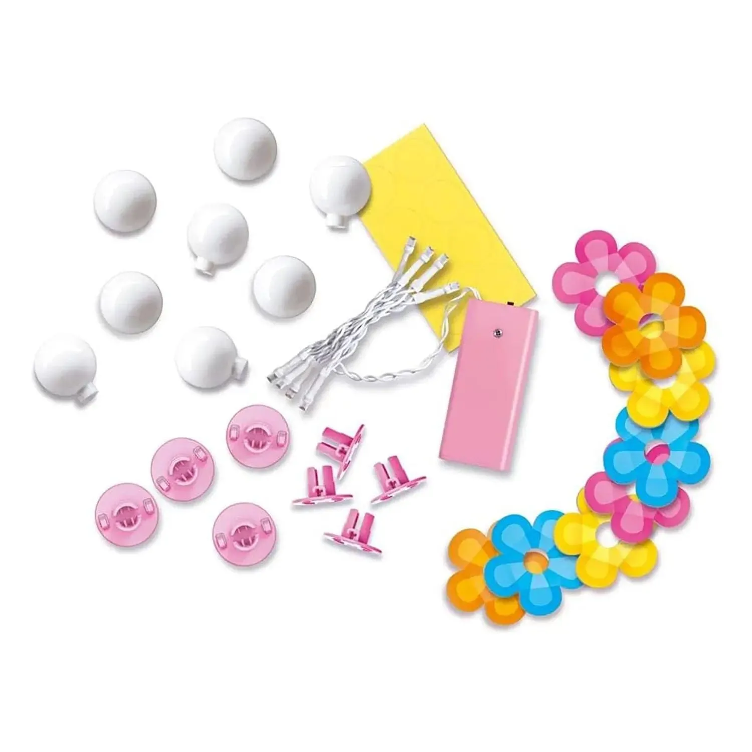 Make Your Own Floral Mirror Light KidzMaker Craft Kit Age 5 