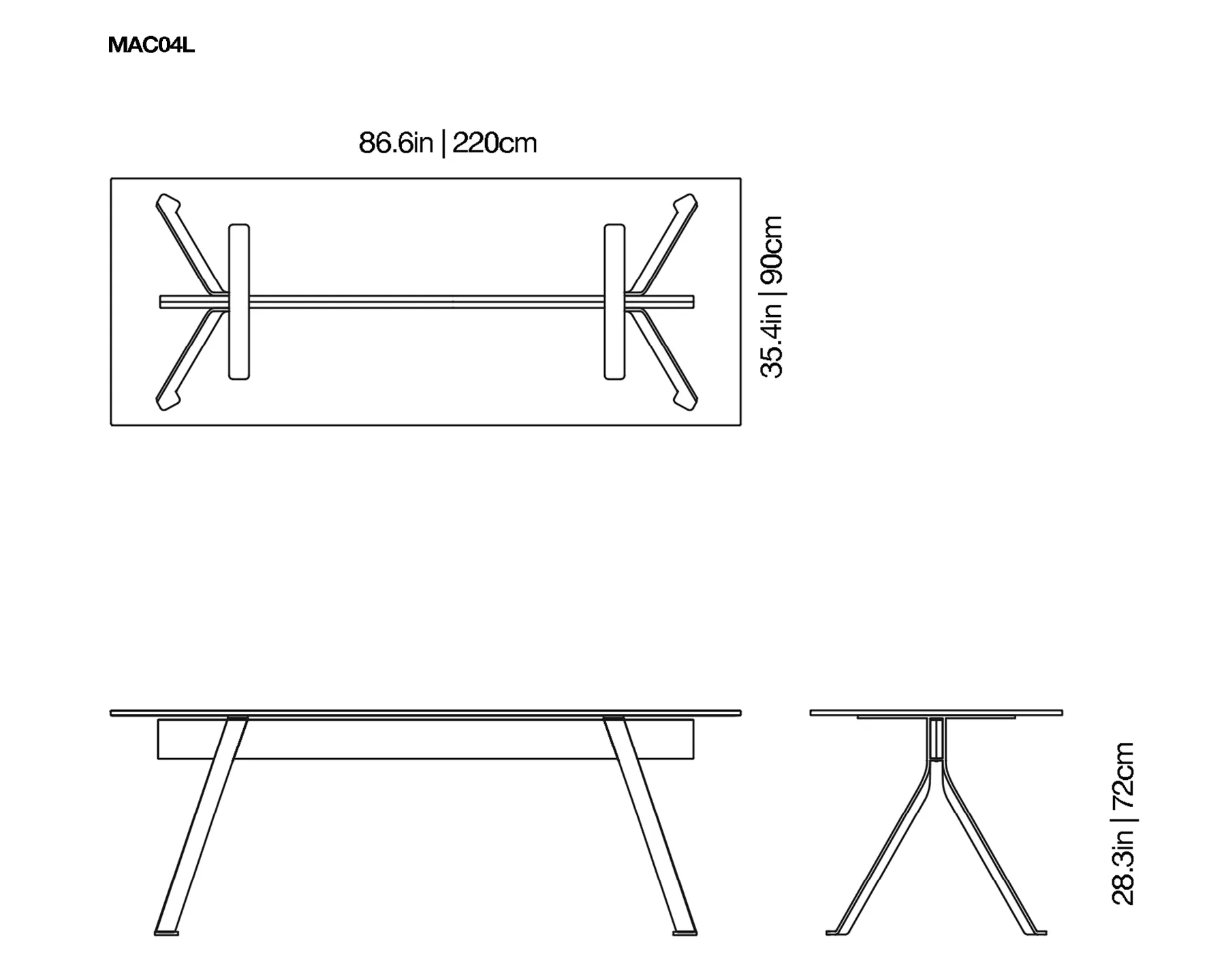 Mari Cristal Writing Desk