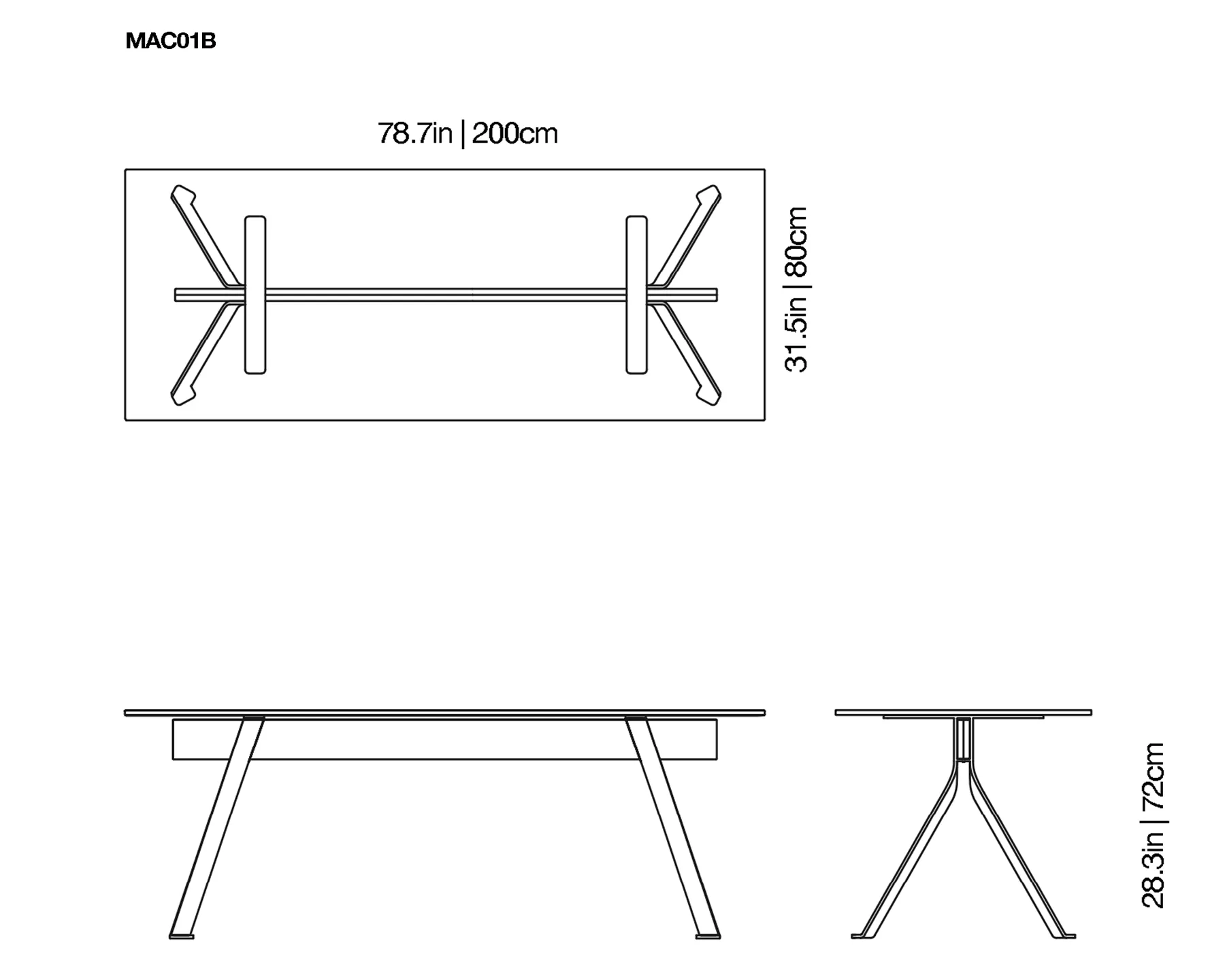 Mari Cristal Writing Desk