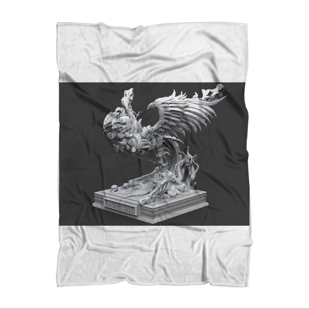 Merciless The Flaming SkyBird Sublimation Throw Blanket