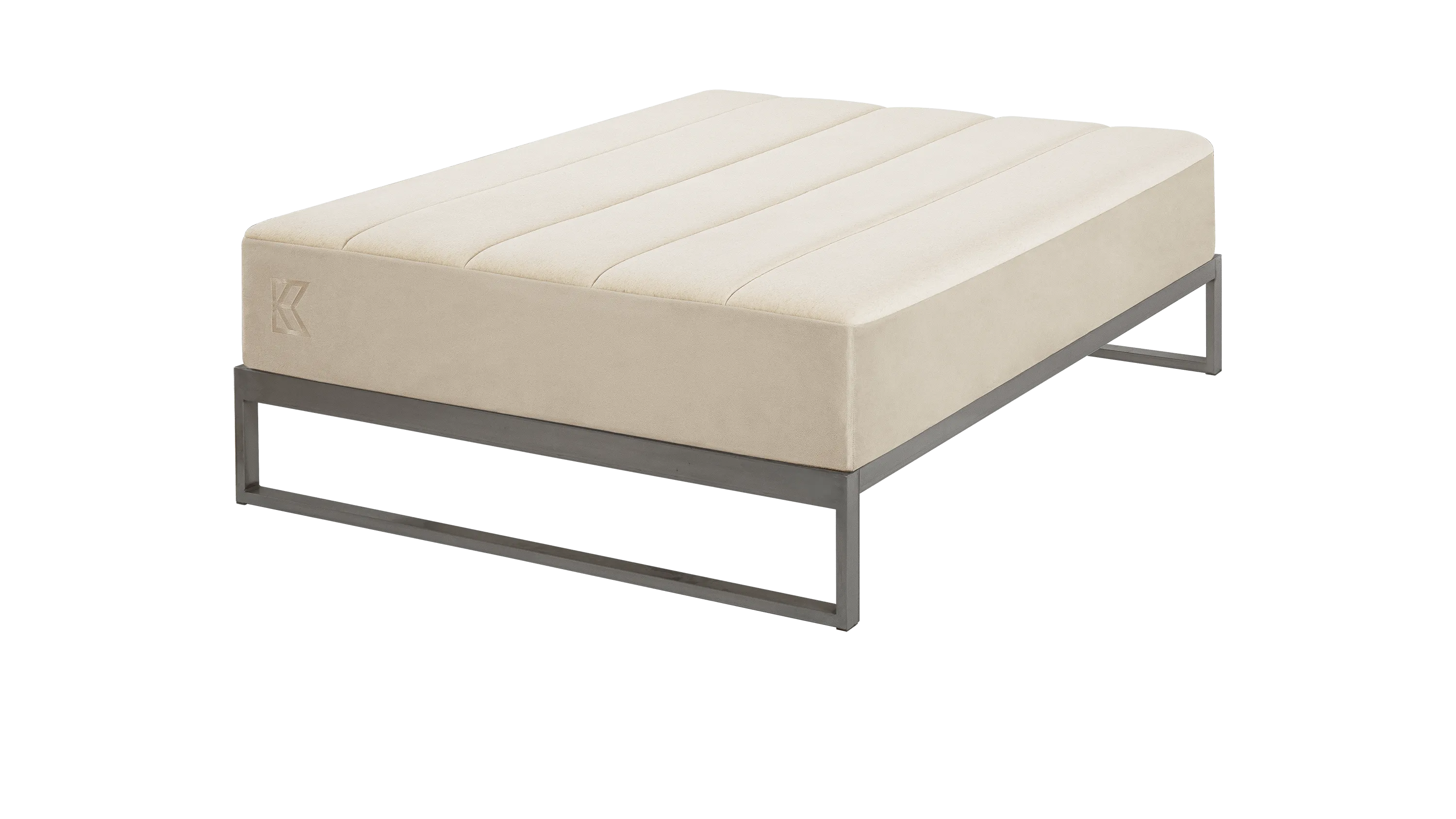 Mínimo Industrial Gunmetal® - Steel Bed Frame