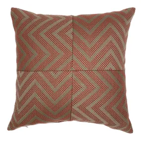 Modern Red Chevron Throw Pillow Cover 20x20