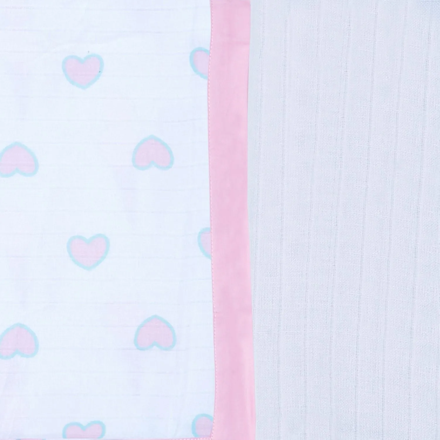 Muslin Blanket - 4 Layered - Heart Print