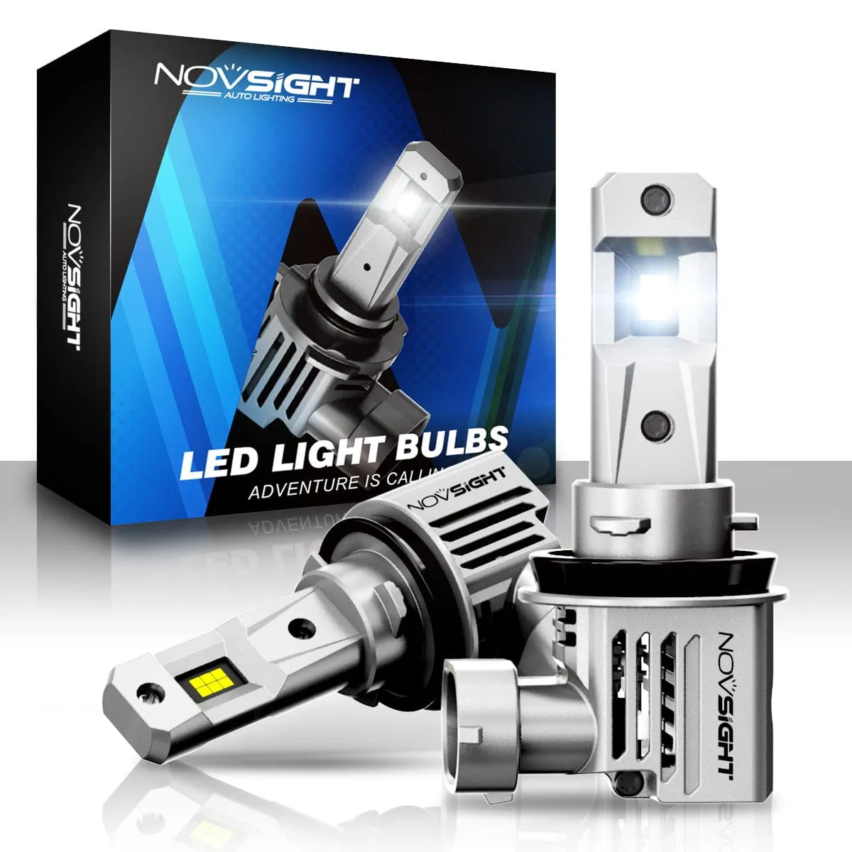 N66 Pro Series Wireless | 9005 H11 Combo LED Bulbs Perfect Beam 80W 18000LM 6500K White | 4 Bullbs