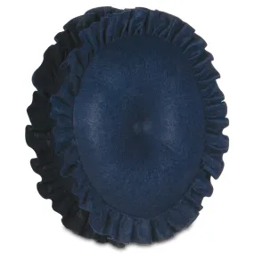 Navy Blue Tambourine Decorative Pillow 12Dx2