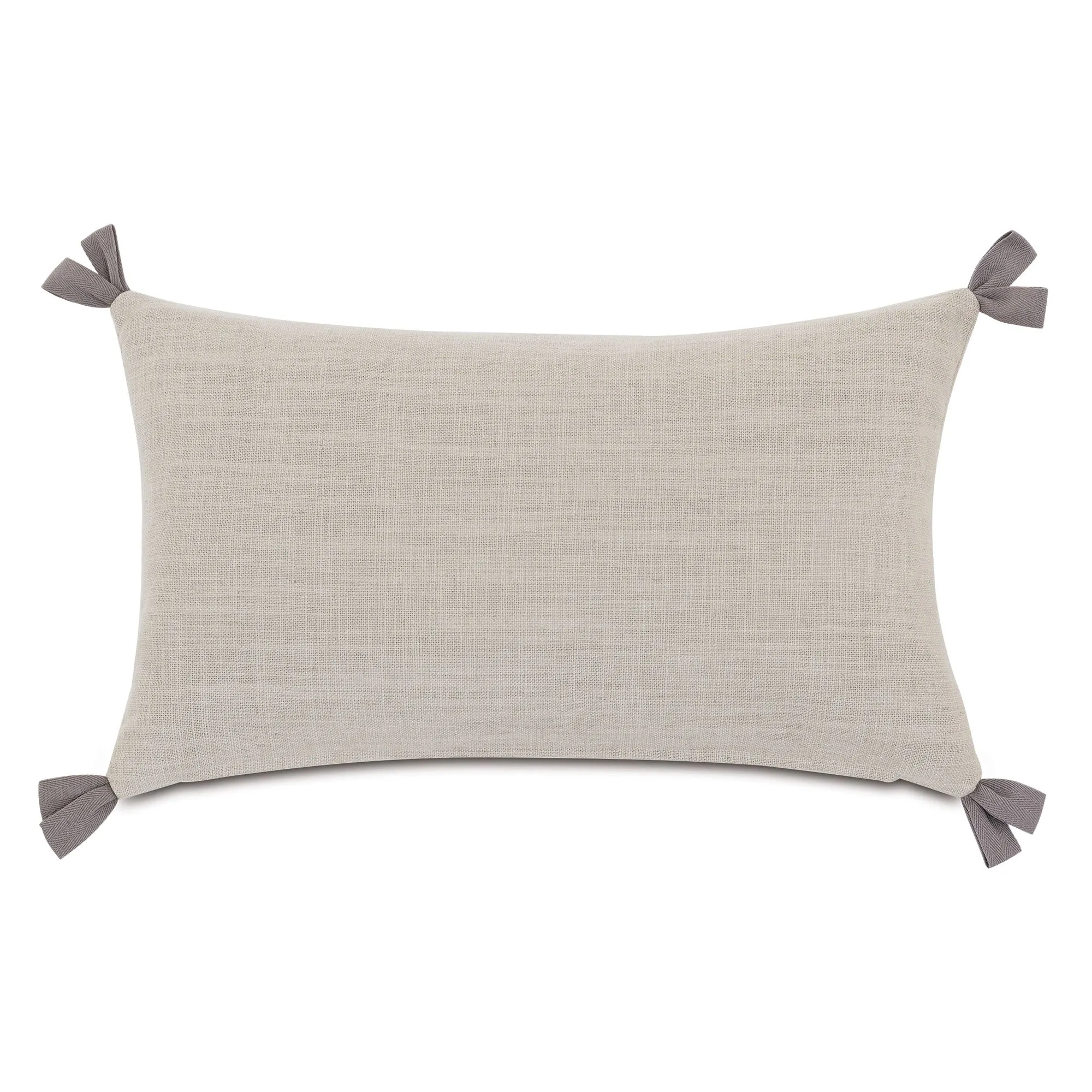 Neutral Linen Blend 'Je T'aime' Decorative Pillow Cover 13x22