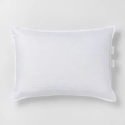 New - Standard/Queen Down Firm Bed Pillow White - Casaluna