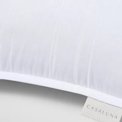 New - Standard/Queen Down Firm Bed Pillow White - Casaluna