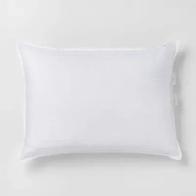 New - Standard/Queen Medium Firm Down Bed Pillow White - Casaluna