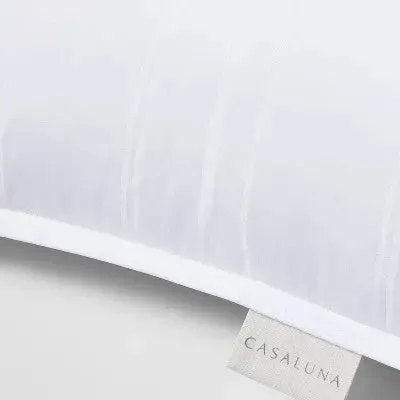 New - Standard/Queen Medium Firm Down Bed Pillow White - Casaluna