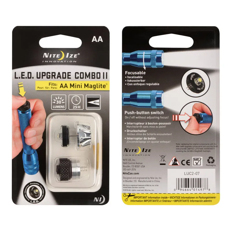 Nite Ize LED Upgrade Combo II LED Flashlight Bulb Pin/Plug-In Base