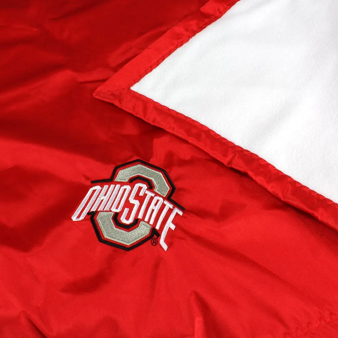 Ohio State Buckeyes Silky and Super Soft Plush Baby Blanket, 28" x 28"