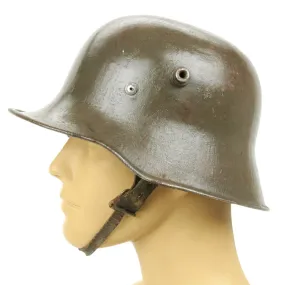 Original Imperial German WWI M18 Stahlhelm Helmet - Shell Size 62