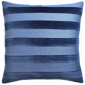 Parker Stripe Navy Decorative Pillow Ryan Studio