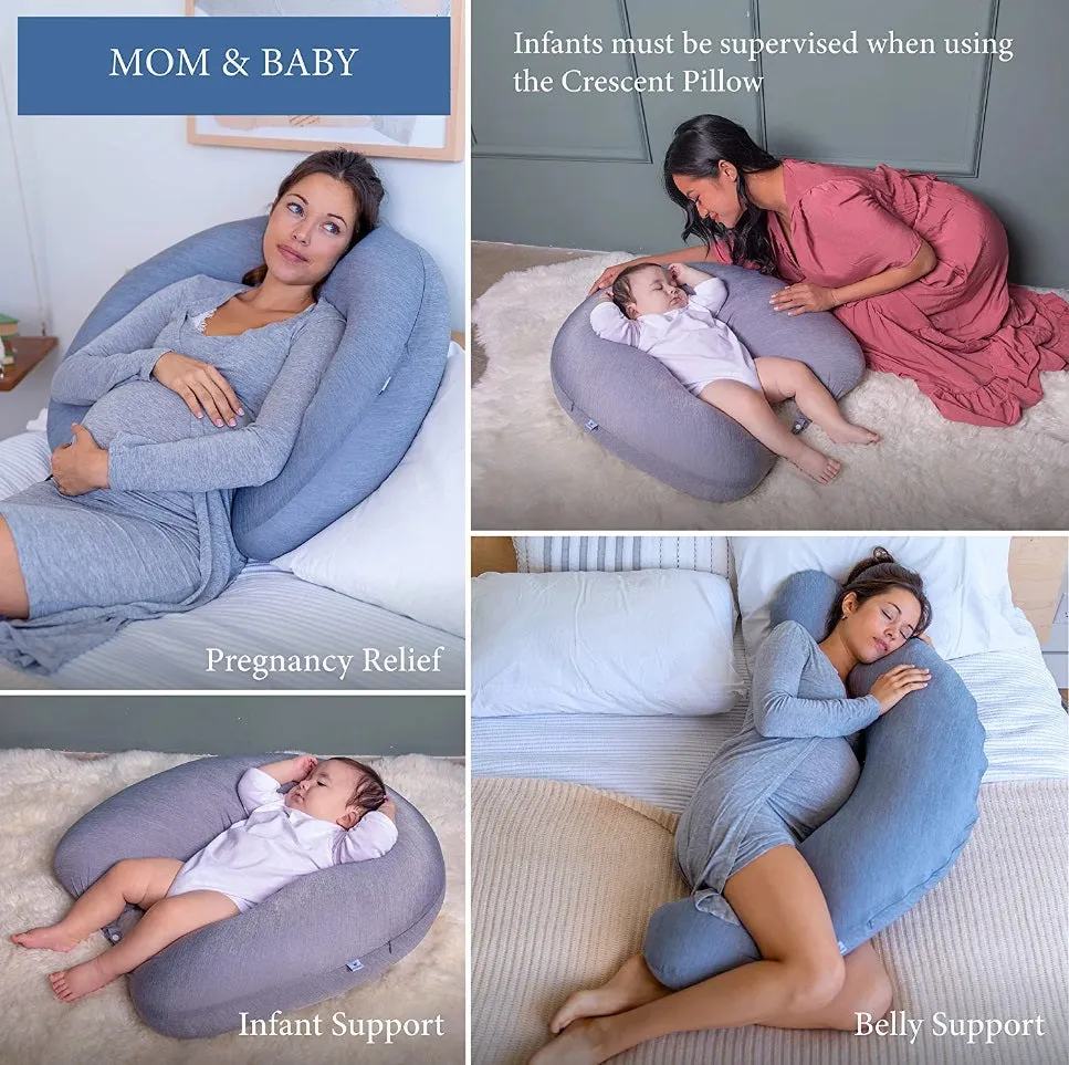 Pharmedoc Body Pillow for Adults - Side Sleeper Pillow – Maternity and Pregnancy Pillow - Nursing Pillow for Breastfeeding - Pregnancy Must Haves