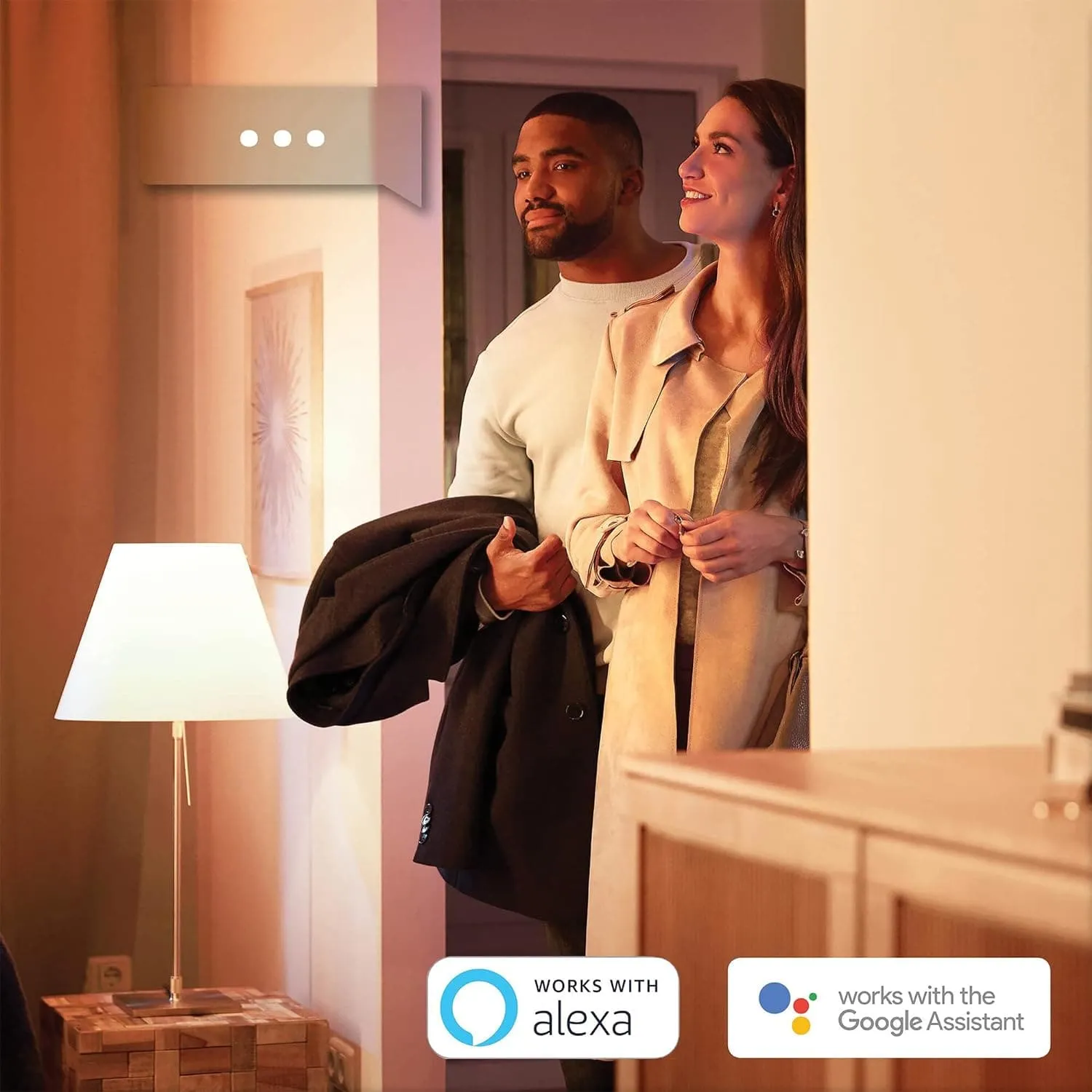 Philips Hue White Smart LED Light Bulb 2-Pack [GU10 Spot] with Bluetooth - Works with Alexa, Google Assistant, Apple HomeKit for Indoor Lighting