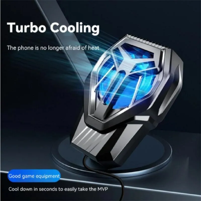 Phone Cooler Fan for Gaming Cell Phone Cooling Fan for 4.5-6inch iPhone/Android Phone Mobile Phone Radiator Turbo for Gaming