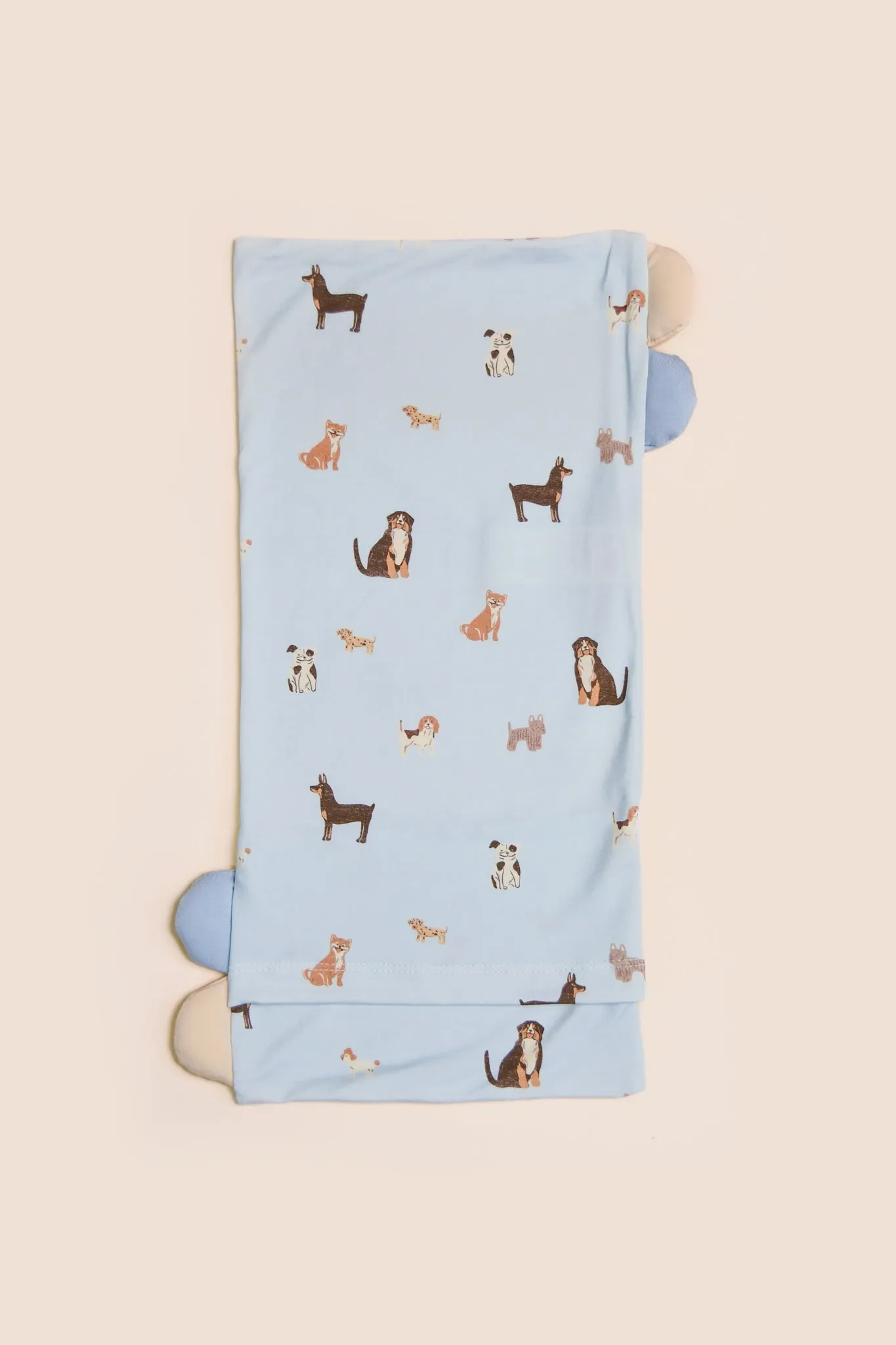 Pillow Case - Blue Doggies (Pillow not included)