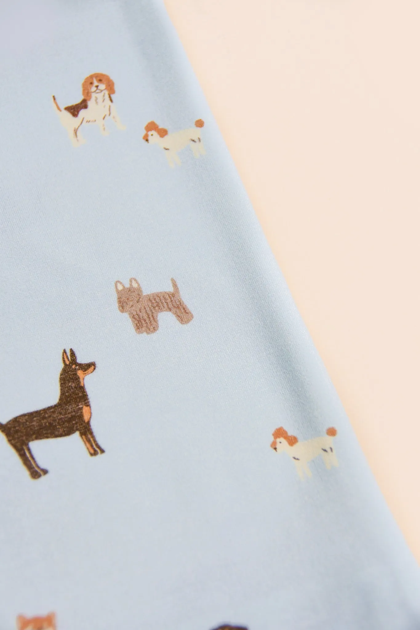 Pillow Case - Blue Doggies (Pillow not included)