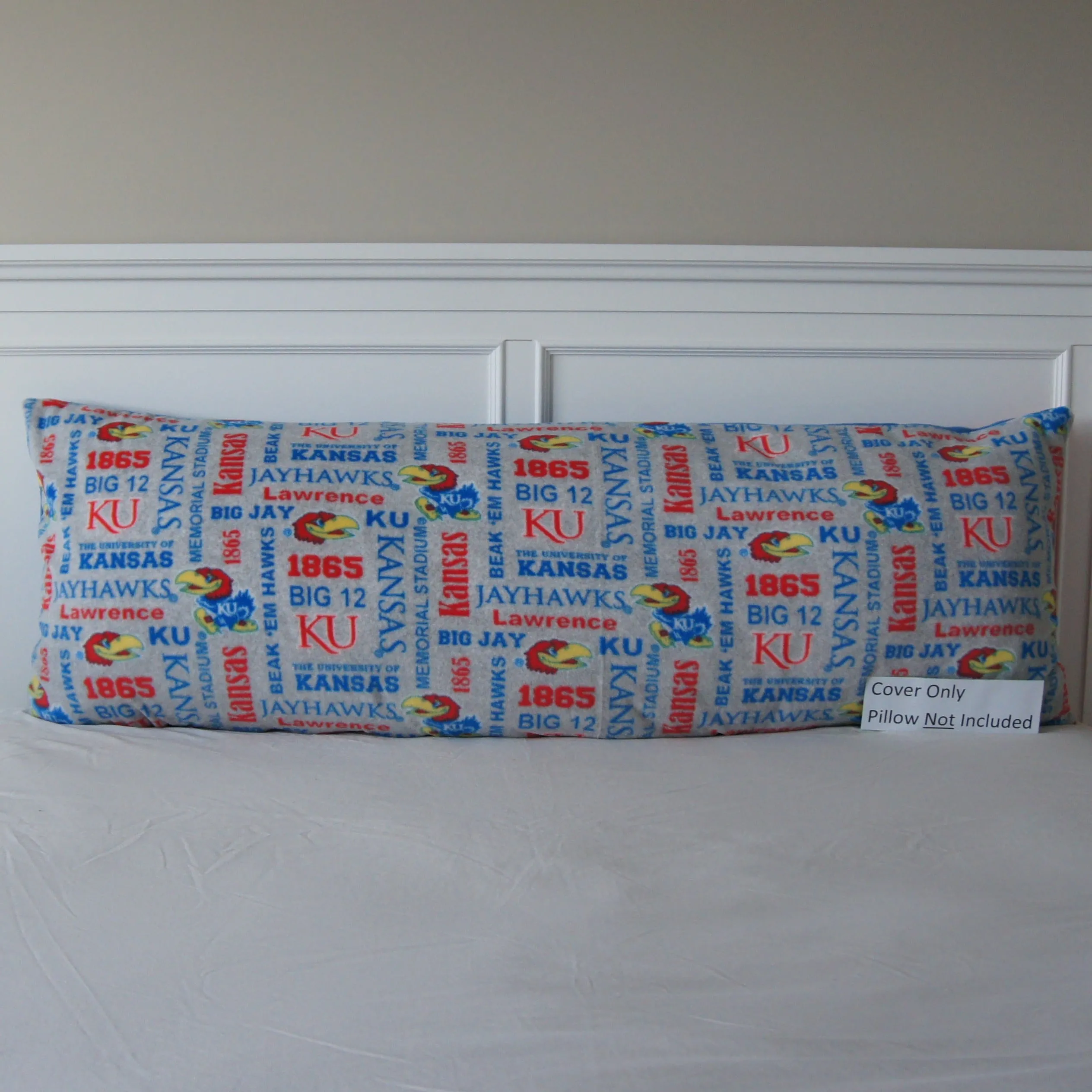 Pillows - Body Pillow Cover - College - NCAA - University of Kansas-KU - Jayhawks