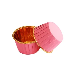 Pink And Gold Foil Baking Paper Cup - B50xH39