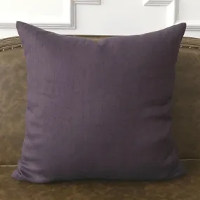 Purple Solid Throw Pillow Cover 22x22