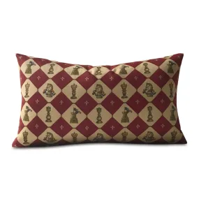 Queen's Gambit 100% Cotton Lumbar Pillow Cover 15x26