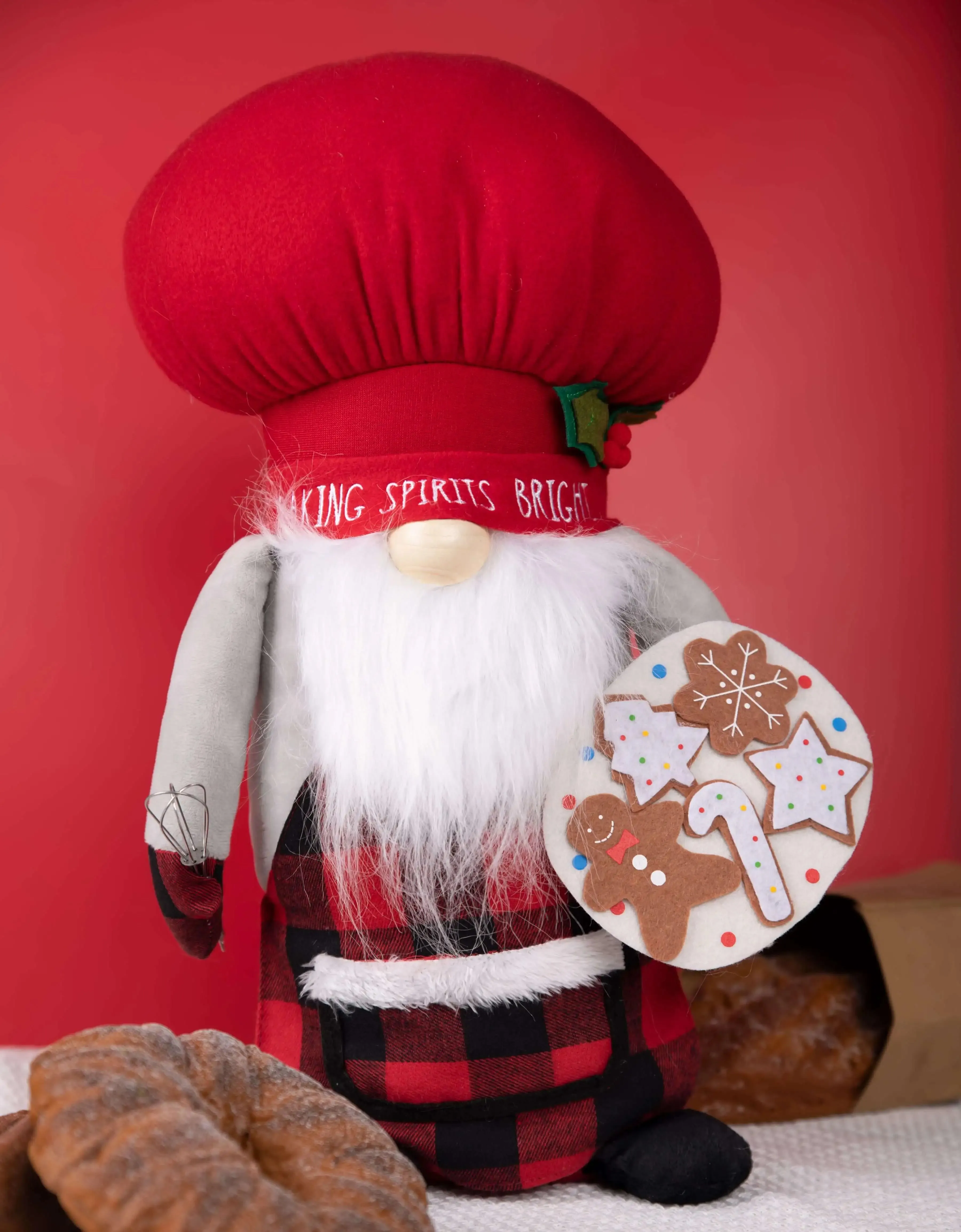 Rae Dunn “Baking, Spirits, Bright” Christmas Kitchen Gnome