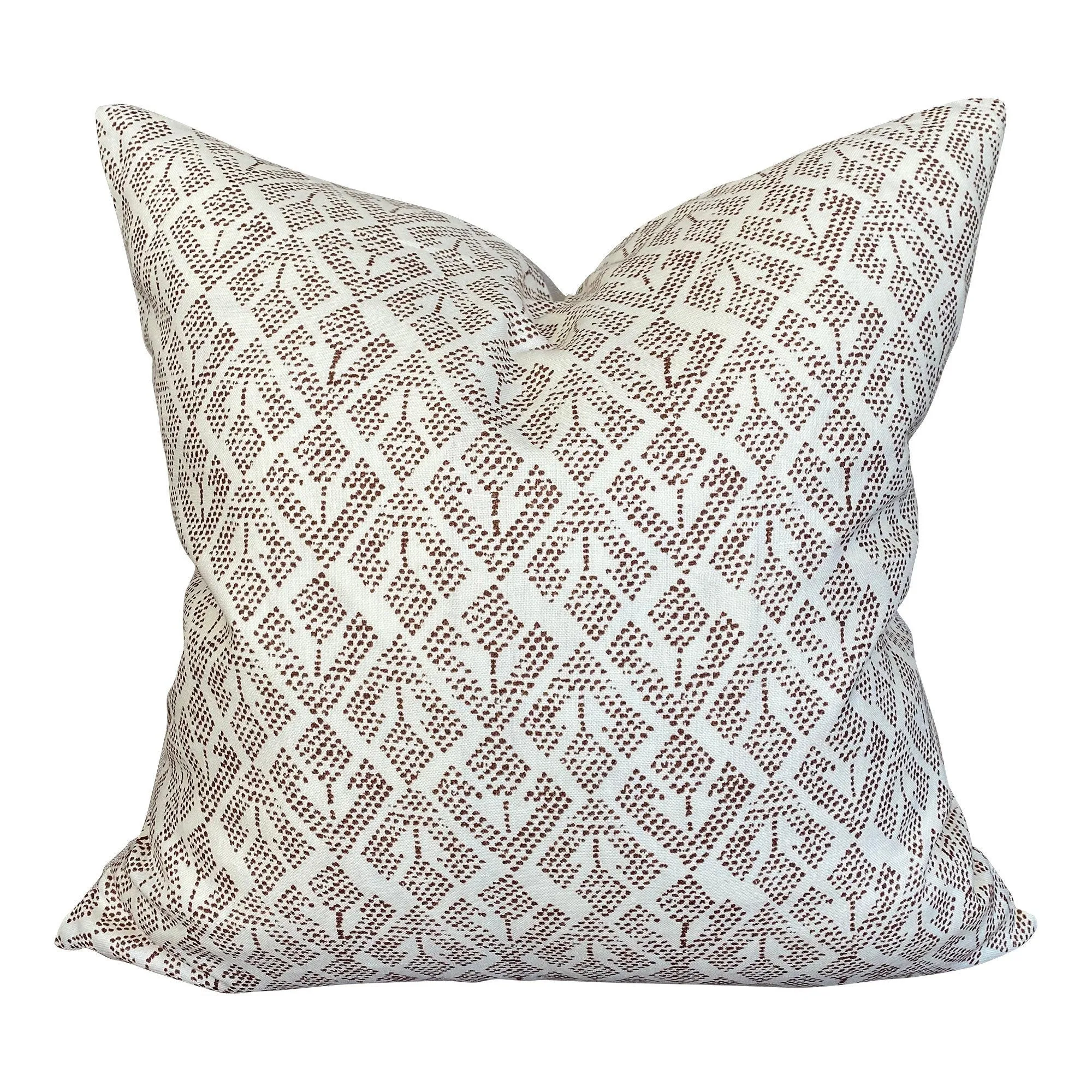 READY TO SHIP Designer Pillows Carolina Irving 'Patmos' in Pillow in Mocha