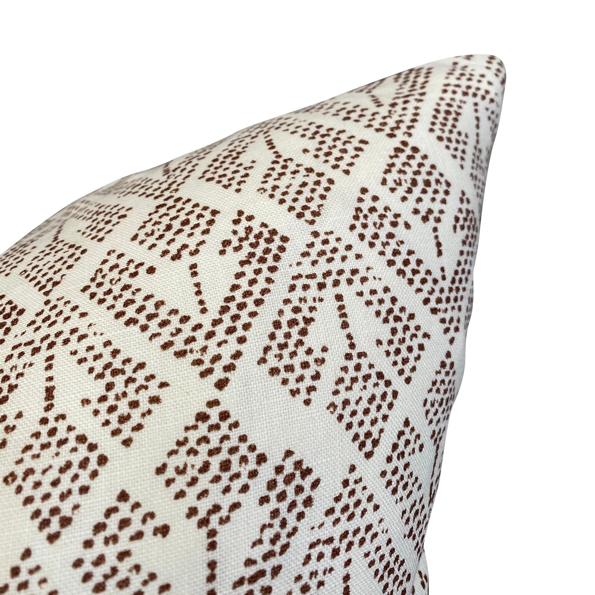 READY TO SHIP Designer Pillows Carolina Irving 'Patmos' in Pillow in Mocha