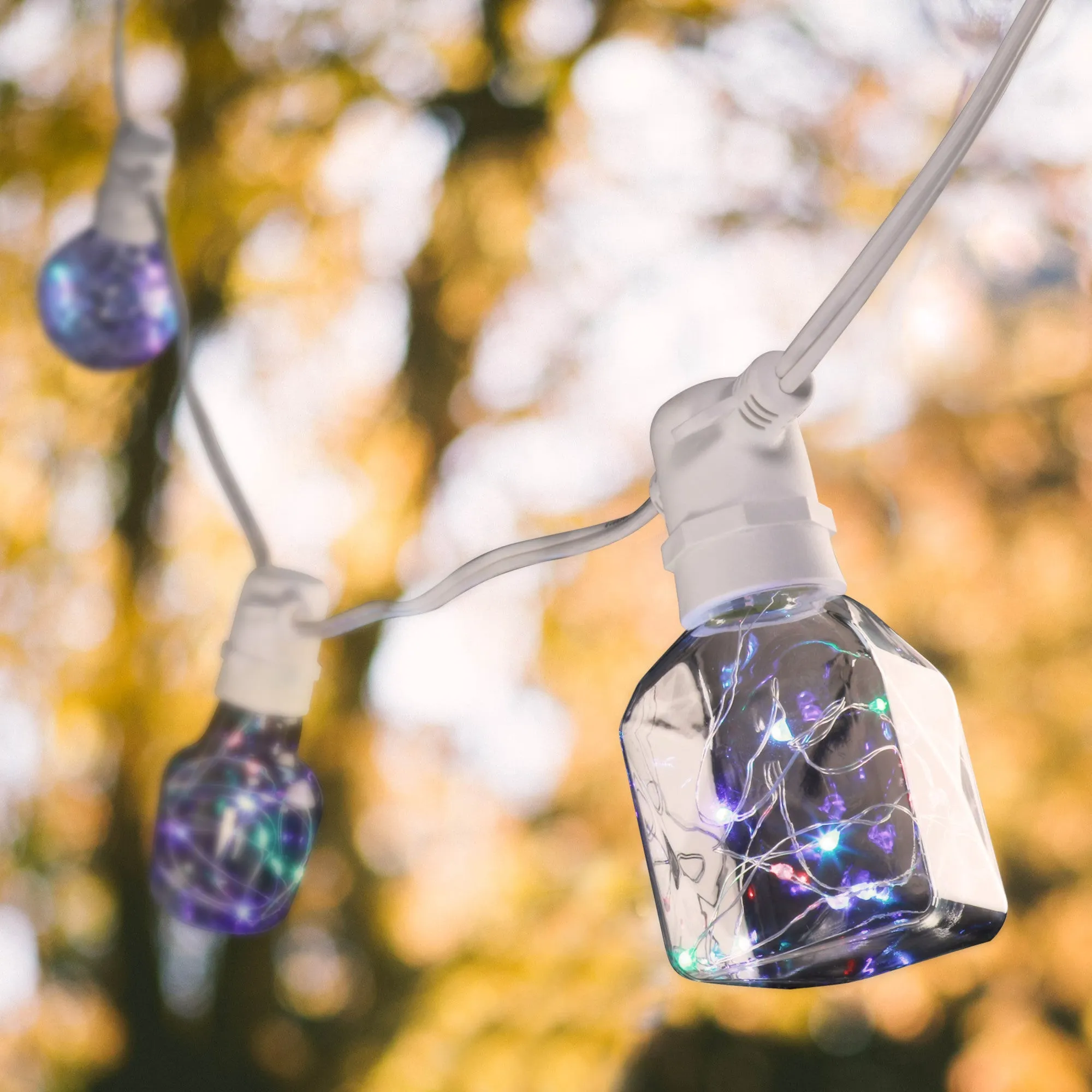 Red Green and Blue Square LED Fairy Light