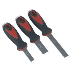 Rigid Blade Scraper Set with Hammer Cap 3pc