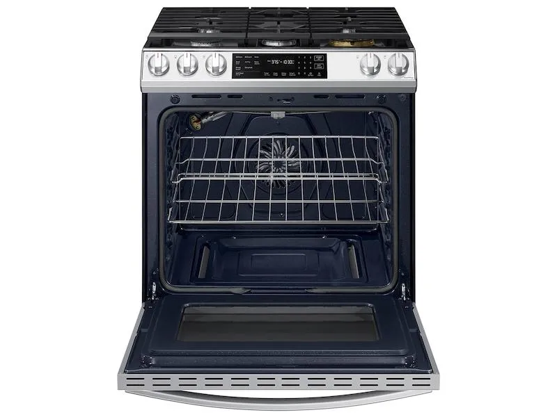 Samsung Bespoke 6.0 cu. ft. Smart Front Control Slide-In Gas Range with Air Fry