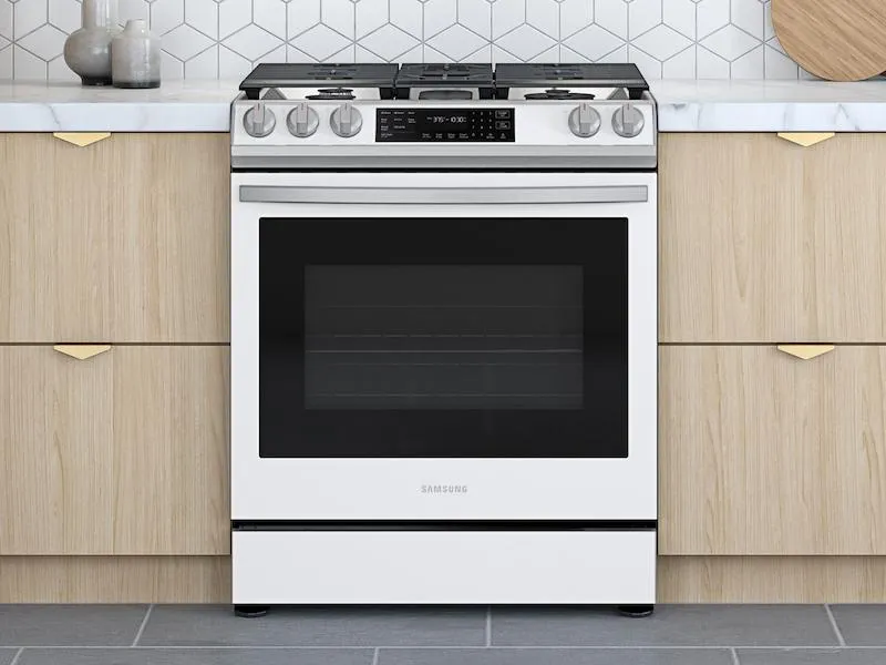 Samsung Bespoke 6.0 cu. ft. Smart Front Control Slide-In Gas Range with Air Fry