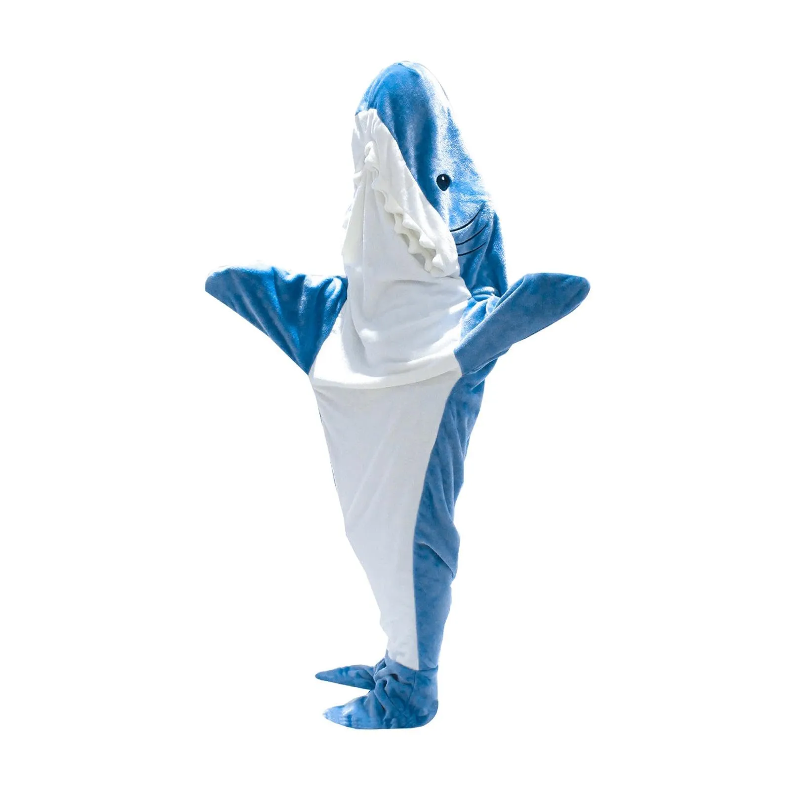 SAZ DEKOR Shark Blanket Parties Plush Funny Clothing Comfortable Cosplay Shark Costume L