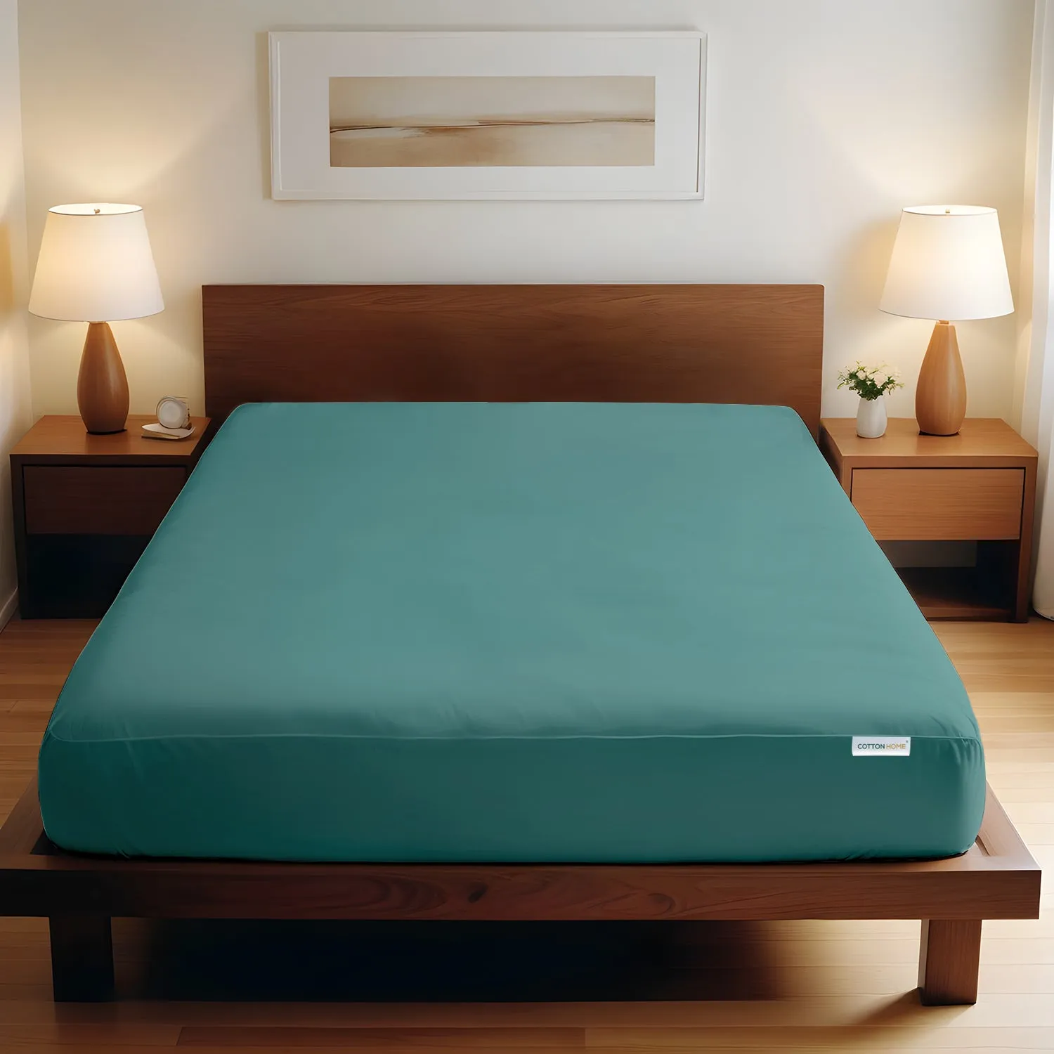 Super Soft Fitted sheet 180x200 30 CM - Teal