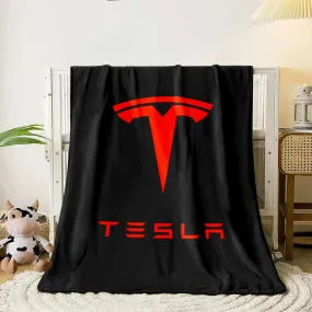 Tesla-Inspired Throw Blanket Soft Lightweight Cozy Plush Warm Blankets