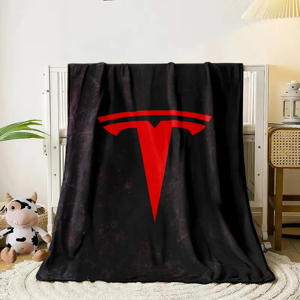 Tesla-Inspired Throw Blanket Soft Lightweight Cozy Plush Warm Blankets