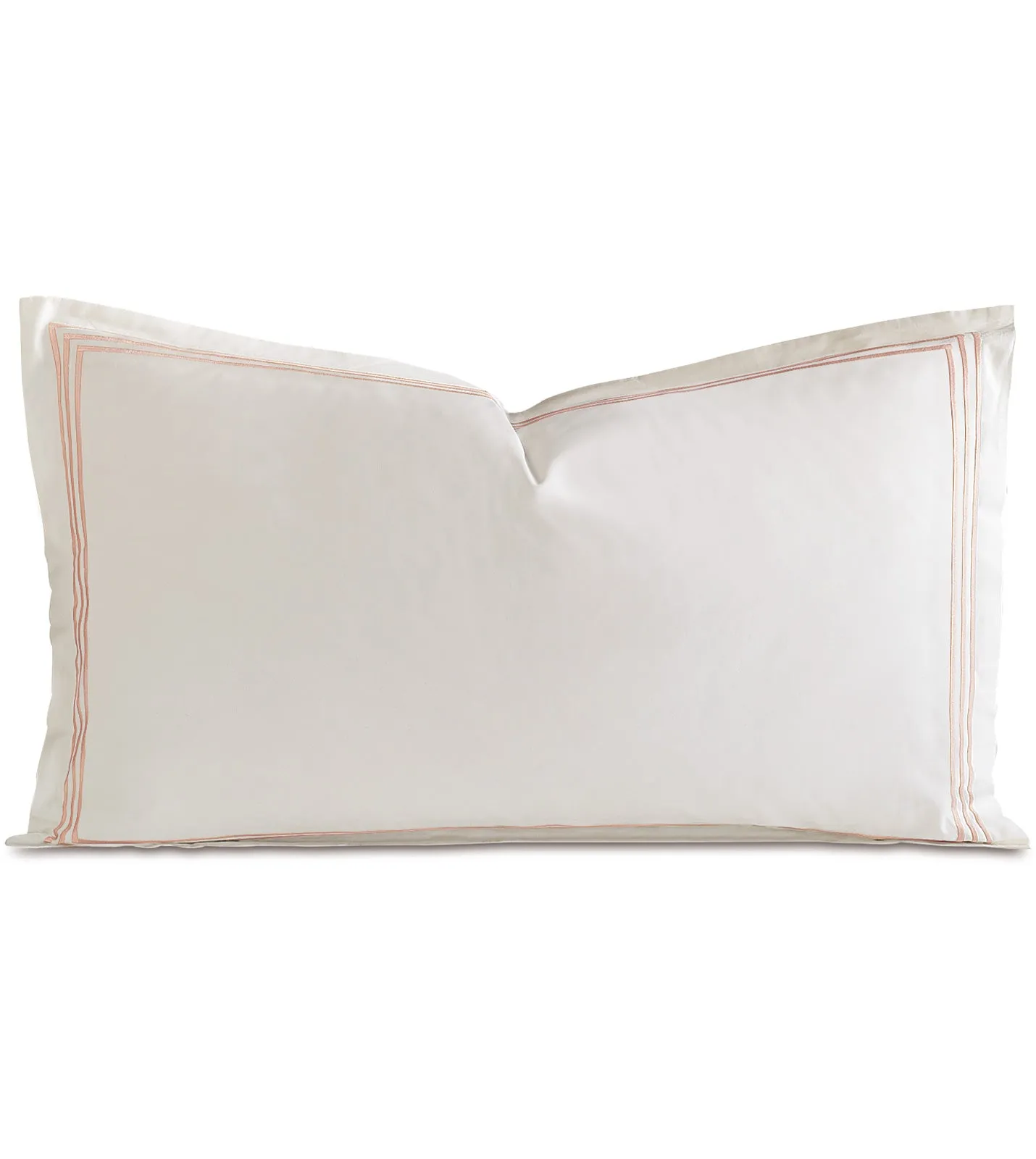 Tessa Ivory Sham in Blush