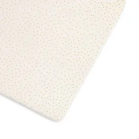 The Little Green Sheep Organic Cot & Cot Bed Fitted Sheet - Linen Rice