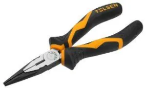 Tolsen Long Nose Pliers 6″ (Industrial) 10021 Cr-V, Black Finish