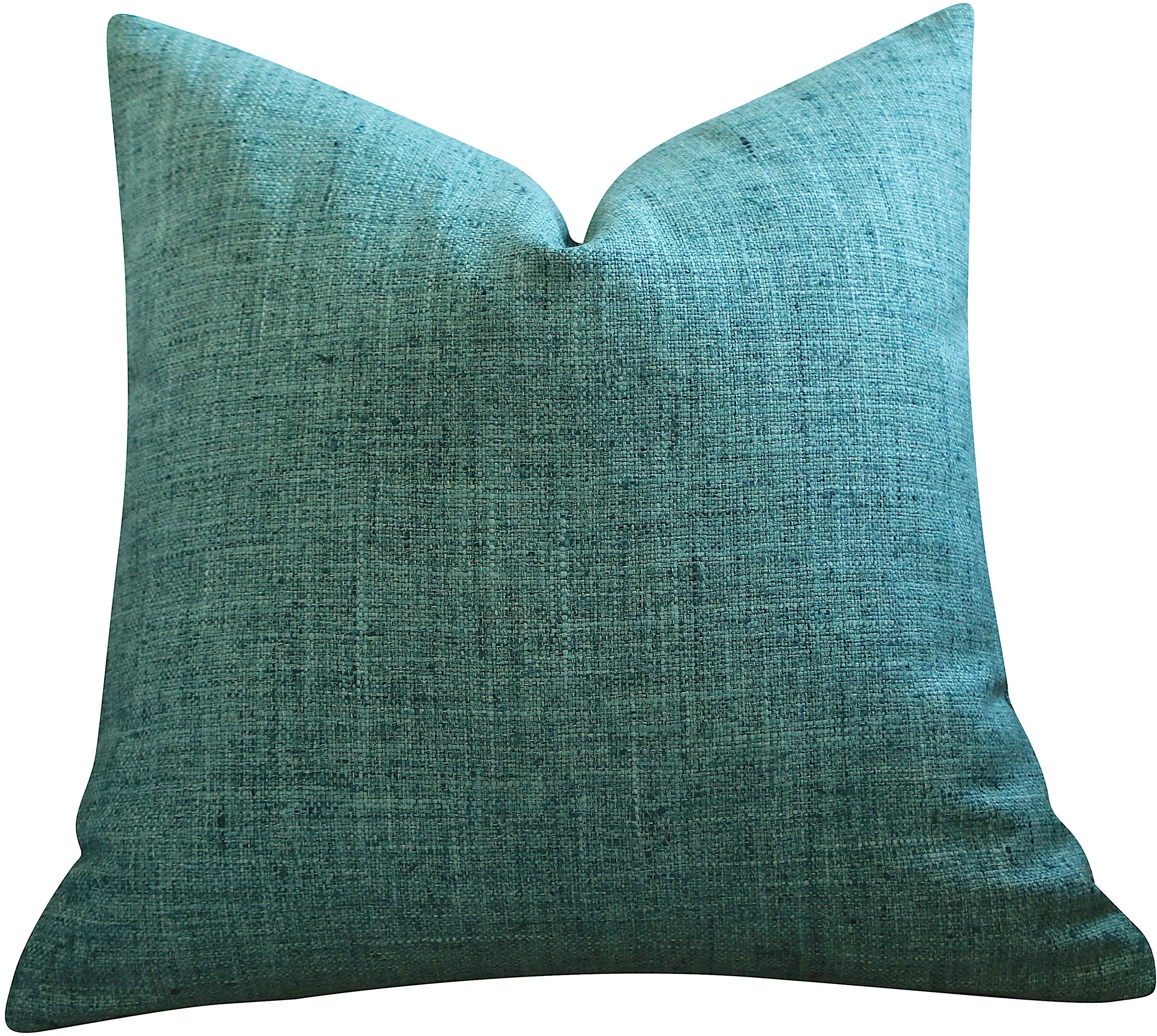 TROPIQUE Collection / Woven Green Blue Cushion Cover / 22x22 Blue Green Pillow & Other Sizes / Green Couch Pillow / Tropical Pillow