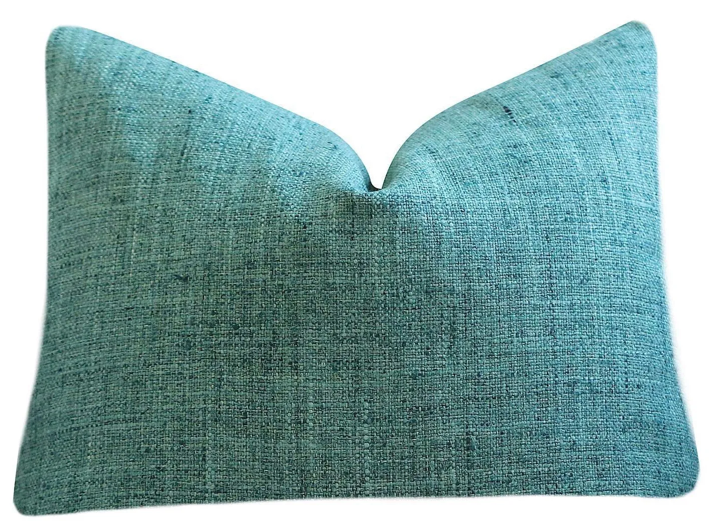 TROPIQUE Collection / Woven Green Blue Cushion Cover / 22x22 Blue Green Pillow & Other Sizes / Green Couch Pillow / Tropical Pillow