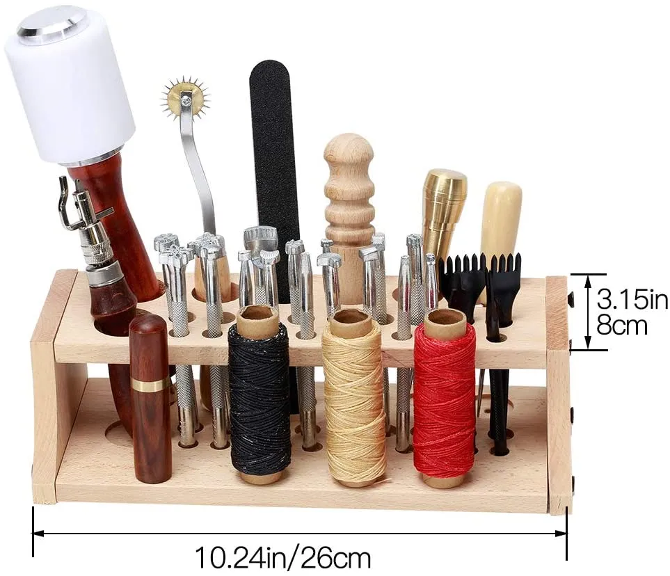 UOOU Leathercraft Hand Tools Kit with Instructions